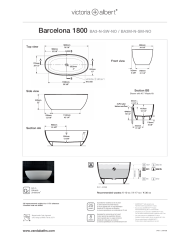 baignoire vintage victoria albert | Barcelone 180 cm