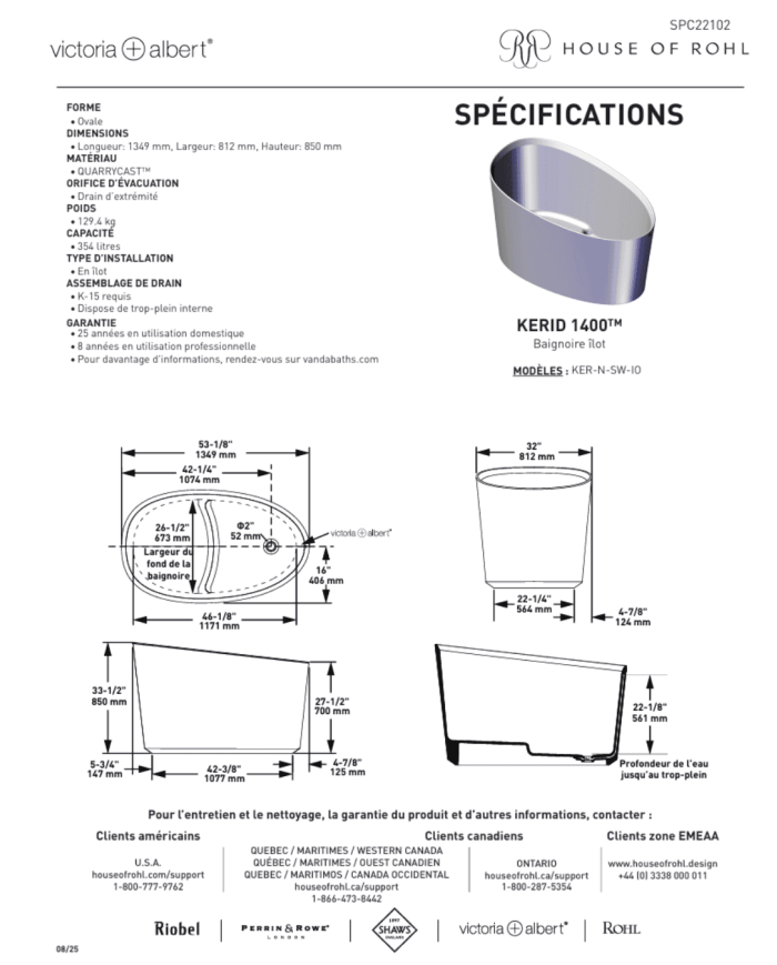 Baignoire Kerid - Victoria + Albert