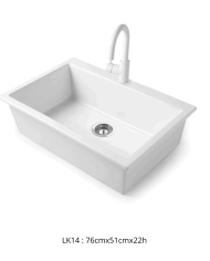 lavabo robinet bleu provence | Évier rétro céramique