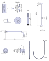 Set de douche 1 Langbourn - Perrin & Rowe