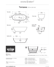 baignoire autoportante Victoria Albert | Terrassa 170cm