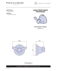Porte-peignoir double Langbourn - Perrin & Rowe