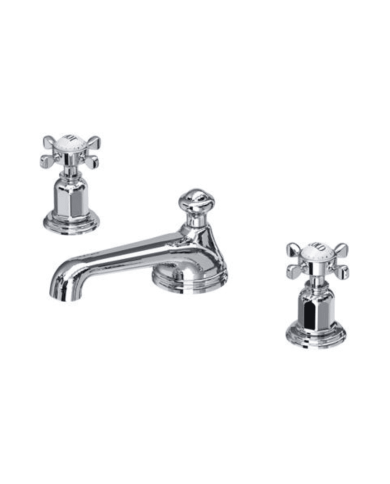 Mélangeur lavabo 3 trous croisillons Traditional - Perrin & Rowe
