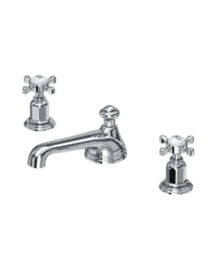 Mélangeur lavabo 3 trous croisillons Traditional - Perrin & Rowe