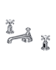 Mélangeur lavabo 3 trous croisillons Traditional - Perrin & Rowe