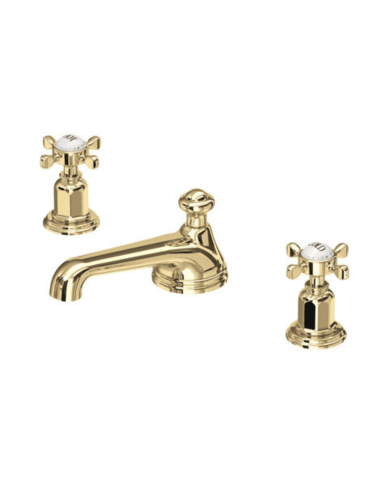 Mélangeur lavabo 3 trous croisillons Traditional - Perrin & Rowe