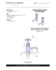 Robinets pour baignoire croisillons Traditional - Perrin & Rowe