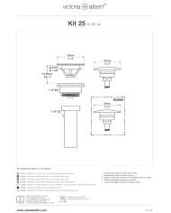 Kit 28 bonde clic clac vasque - Victoria + Albert