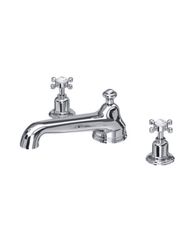 Mélangeur bain 3 trous croisillons Traditional - Perrin & Rowe