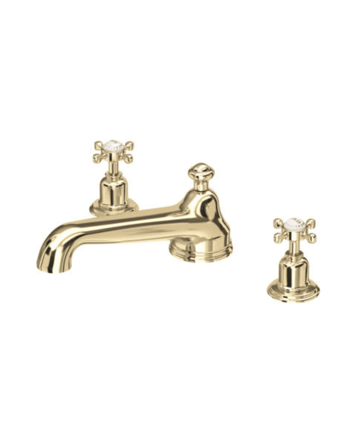 Mélangeur bain 3 trous croisillons Traditional - Perrin & Rowe