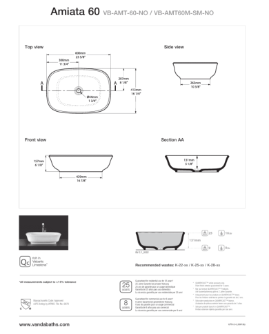 Lavabo Amiata 60 - Victoria + Albert