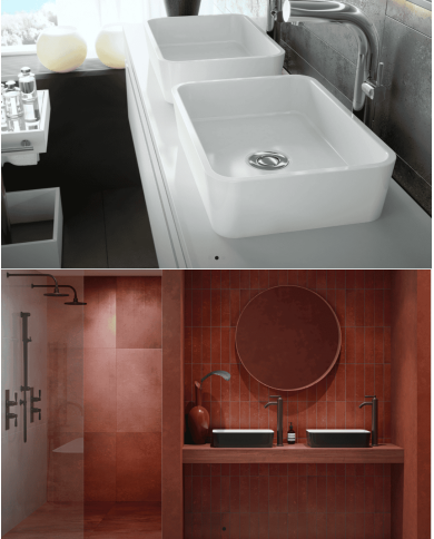 lavabo retro victoria albert | Edge 45 Quarrycast