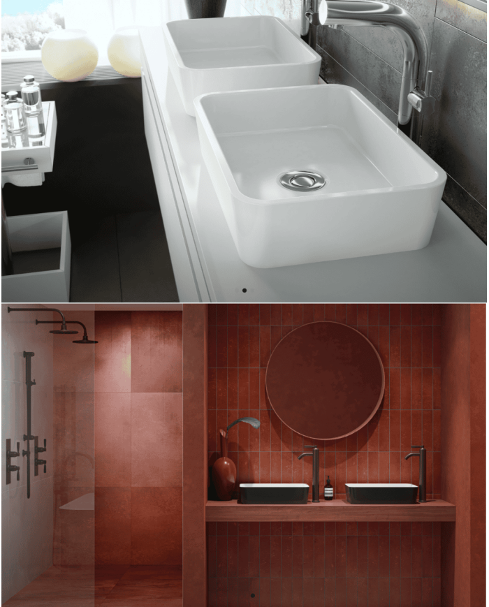 lavabo retro victoria albert | Edge 45 Quarrycast