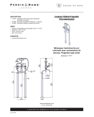 Mélangeur bain/douche sur colonnes Traditional - Perrin & Rowe