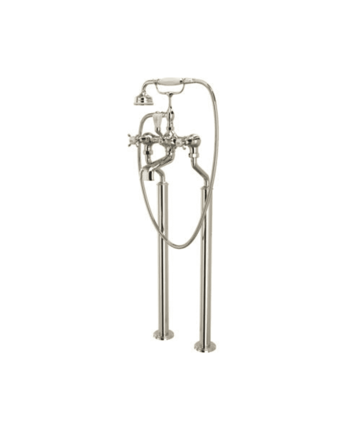 Mélangeur bain/douche sur colonnes croisillons Traditional - Perrin & Rowe