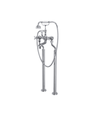 Mélangeur bain/douche sur colonnes croisillons Traditional - Perrin & Rowe