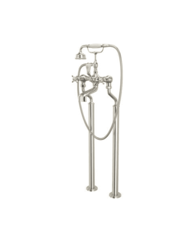 Mélangeur bain/douche sur colonnes croisillons Traditional - Perrin & Rowe