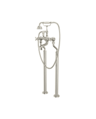 Mélangeur bain/douche sur colonnes croisillons Traditional - Perrin & Rowe