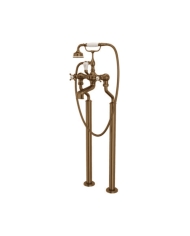 Mélangeur bain/douche sur colonnes croisillons Traditional - Perrin & Rowe