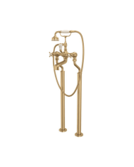 Mélangeur bain/douche sur colonnes croisillons Traditional - Perrin & Rowe