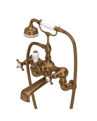 Mélangeur bain/douche mural croisillons Traditional - Perrin & Rowe