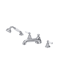 Mélangeur bain/douche 4 trous Traditional - Perrin & Rowe