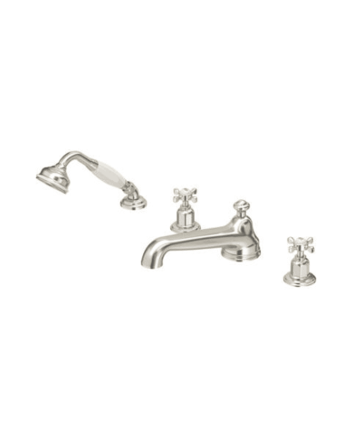 Mélangeur bain/douche 4 trous croisillons Traditional - Perrin & Rowe