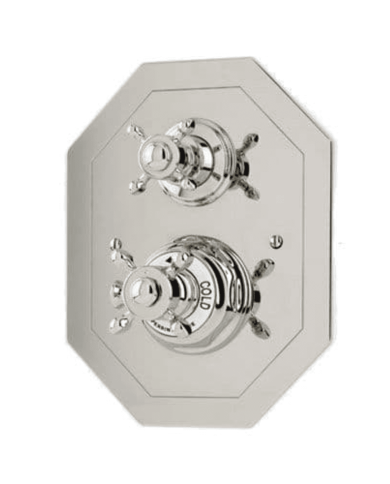 Mitigeur douche thermostatique encastré croisillons Traditional - Perrin & Rowe