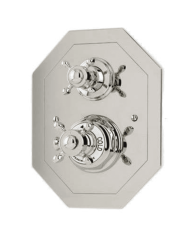 Mitigeur douche thermostatique encastré croisillons Traditional - Perrin & Rowe