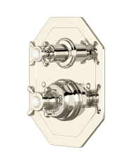 Mitigeur thermostatique encastré 2 voies croisillons Traditional - Perrin & Rowe