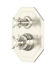 Mitigeur thermostatique encastré 2 voies croisillons Traditional - Perrin & Rowe