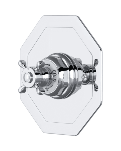 Mitigeur douche thermostatique croisillon Traditional - Perrin & Rowe