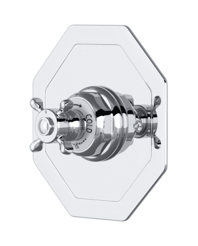 Mitigeur douche thermostatique croisillons Traditional - Perrin & Rowe