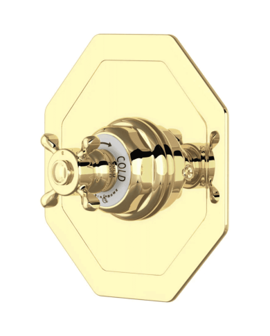 Mitigeur douche thermostatique croisillon Traditional - Perrin & Rowe