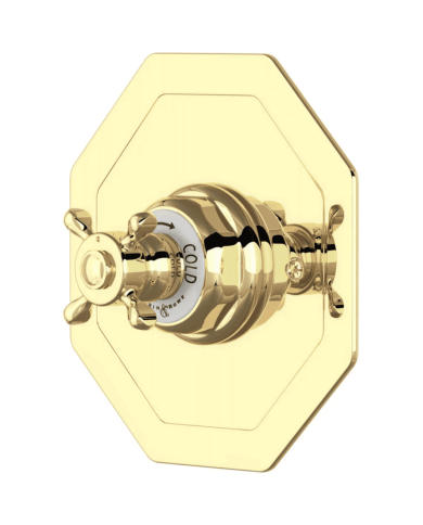 Mitigeur douche thermostatique croisillons Traditional - Perrin & Rowe