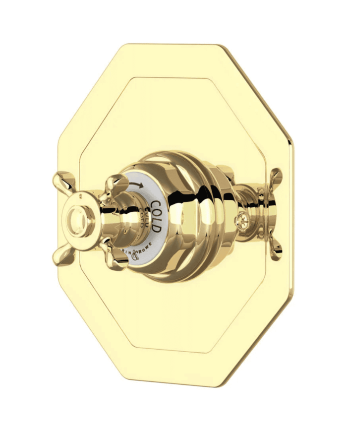Mitigeur douche thermostatique croisillons Traditional - Perrin & Rowe
