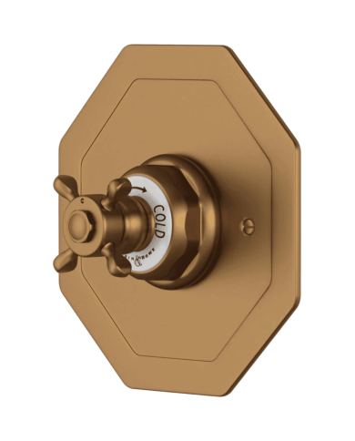 Mitigeur douche thermostatique croisillons Traditional - Perrin & Rowe