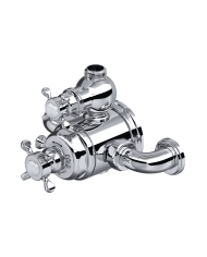 Mitigeur douche thermostatique apparent croisillons Traditional - Perrin & Rowe