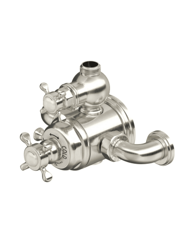 Mitigeur douche thermostatique apparent croisillons Traditional - Perrin & Rowe