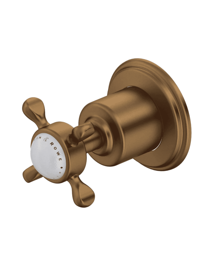 Robinet d'arrêt encastré 1/2" croisillons Traditional - Perrin & Rowe