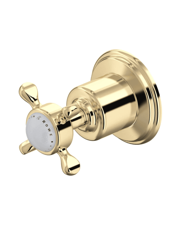 Robinet d'arrêt encastré 1/2" croisillons Traditional - Perrin & Rowe