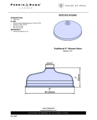 Pomme de douche Traditional - Perrin & Rowe