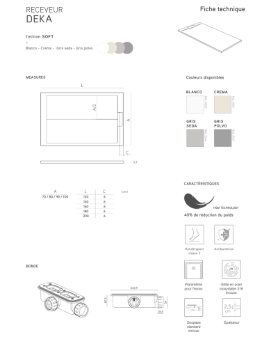 copy of Receveur de douche Newest - Mundilite