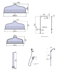 Set de douche 1 Traditional - Perrin & Rowe