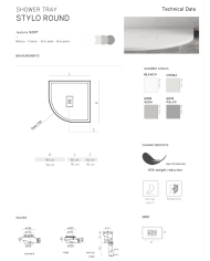 Receveur de douche Stylo Round - Mundilite