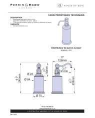 Distributeur de savon Traditional - Perrin & Rowe