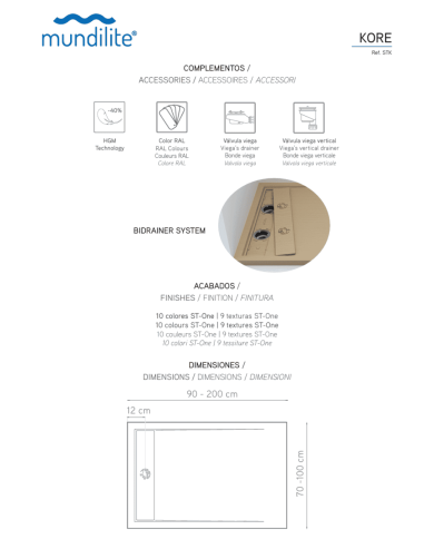 copy of Receveur de douche Newest - Mundilite