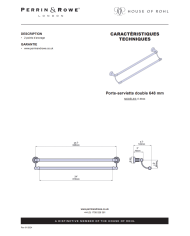 Porte-serviette double 648mm Traditional - Perrin & Rowe
