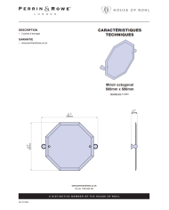 Miroir octogonal 500mm Traditional - Perrin & Rowe
