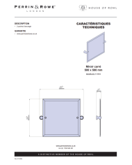 Miroir Carré Traditional - Perrin & Rowe